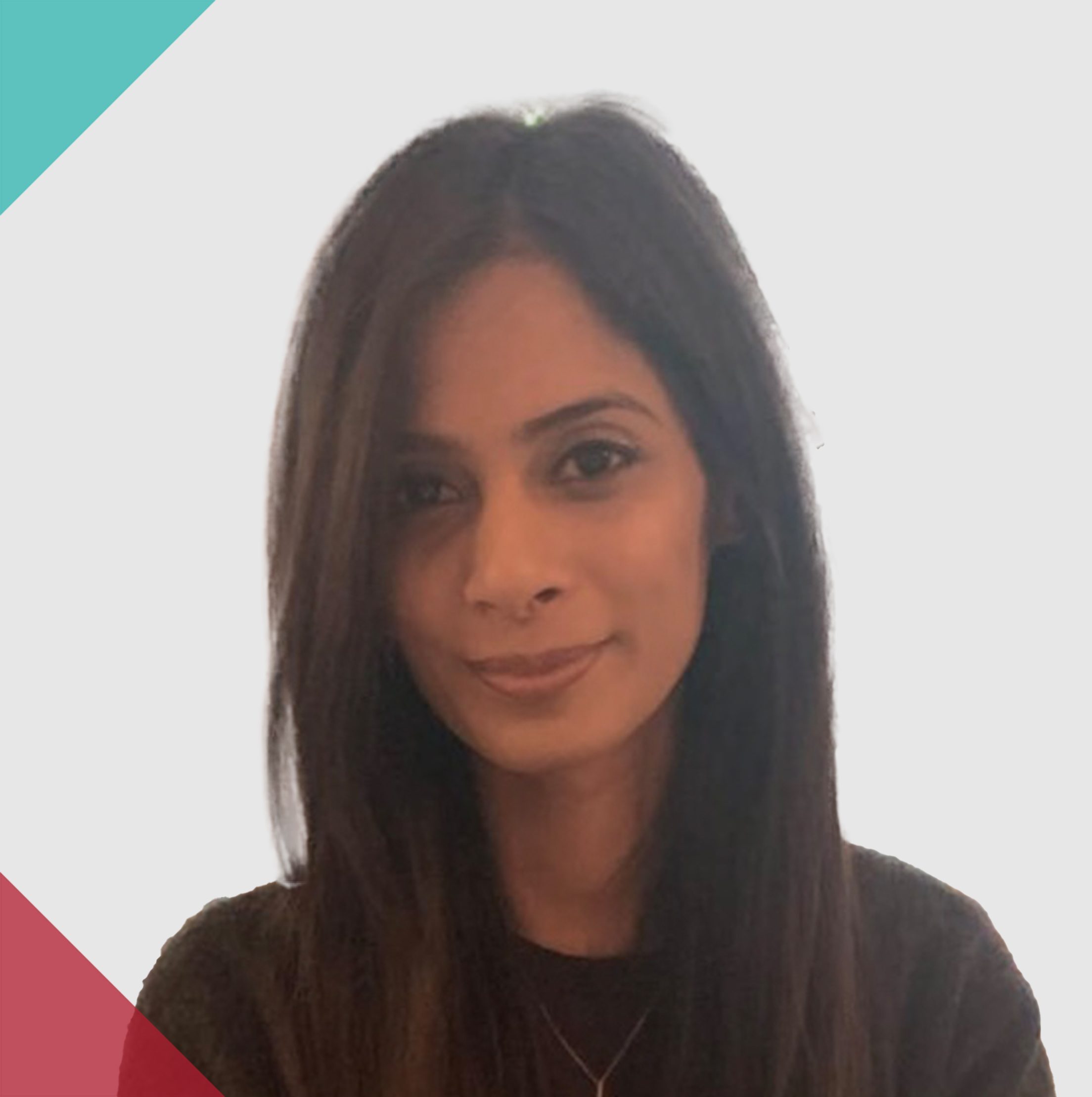 A lady with long straight brown hair